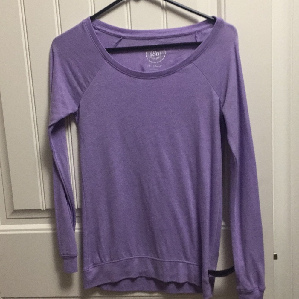 Purple long sleeve T